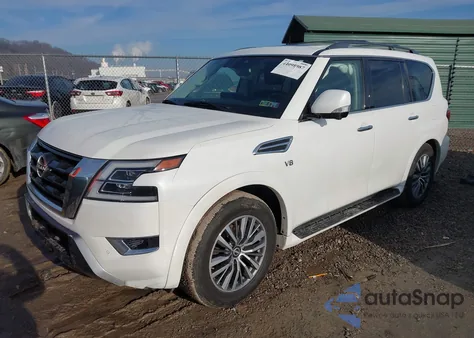 2022 Nissan Armada Sl 4Wd from USA, damaged, VIN JN8AY2BB8N9814752